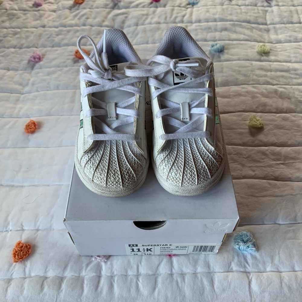 Adidas Superstar for kids in white
